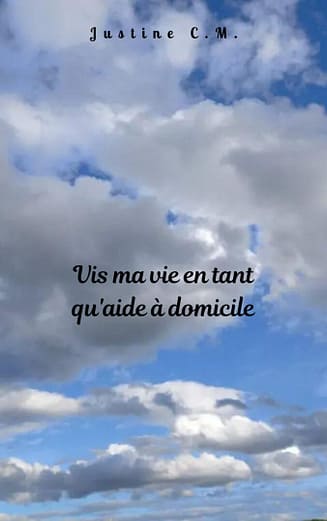 [Justine CM] Couverture temporaire (ciel bleu rempli de nuages) pour mon recueil "Vis ma vie aide à domicile".